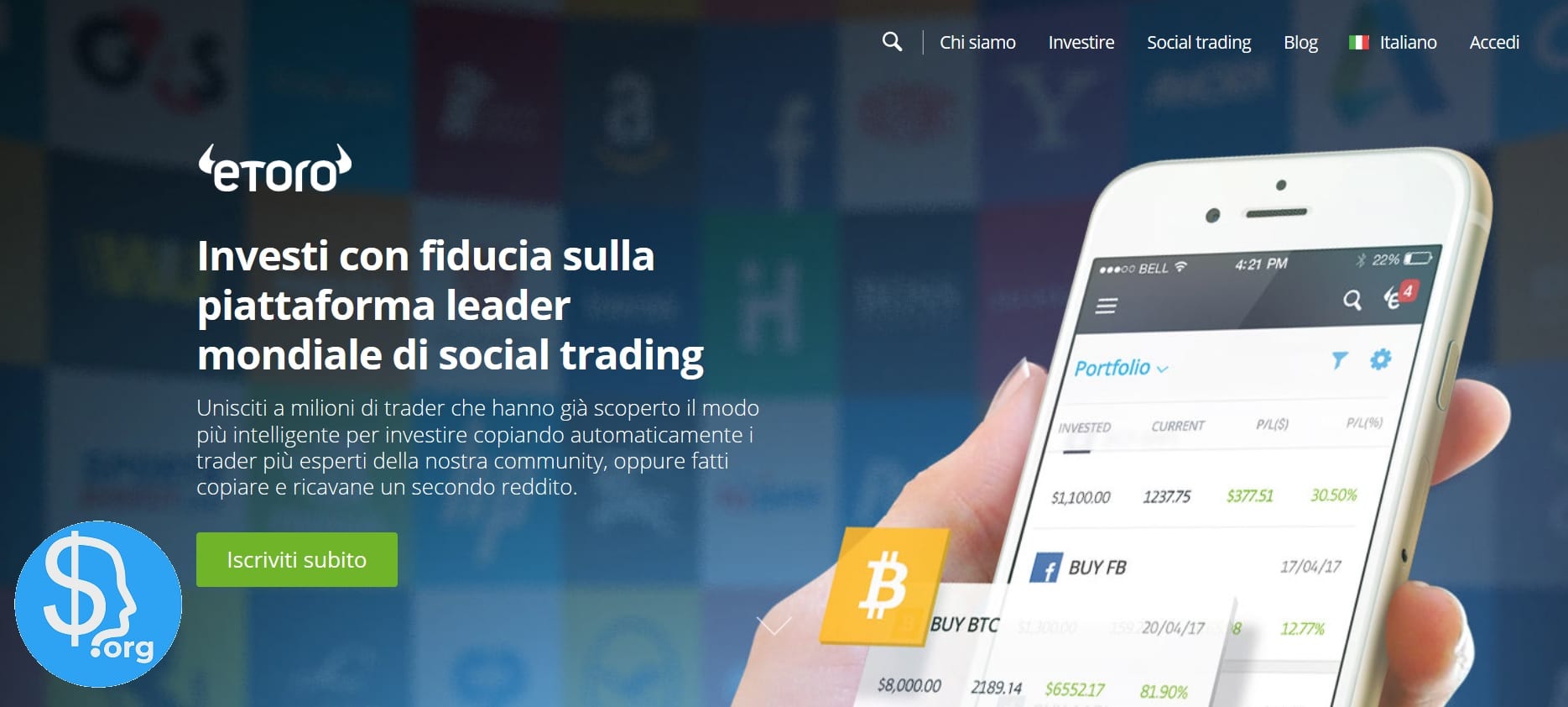 Recensione eToro by ©Investireinborsa.org