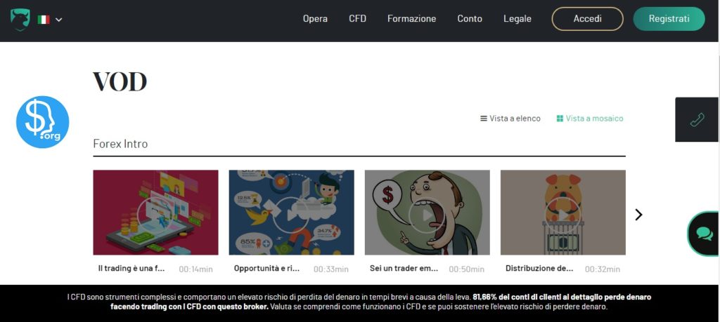 il centro formativo di Investous