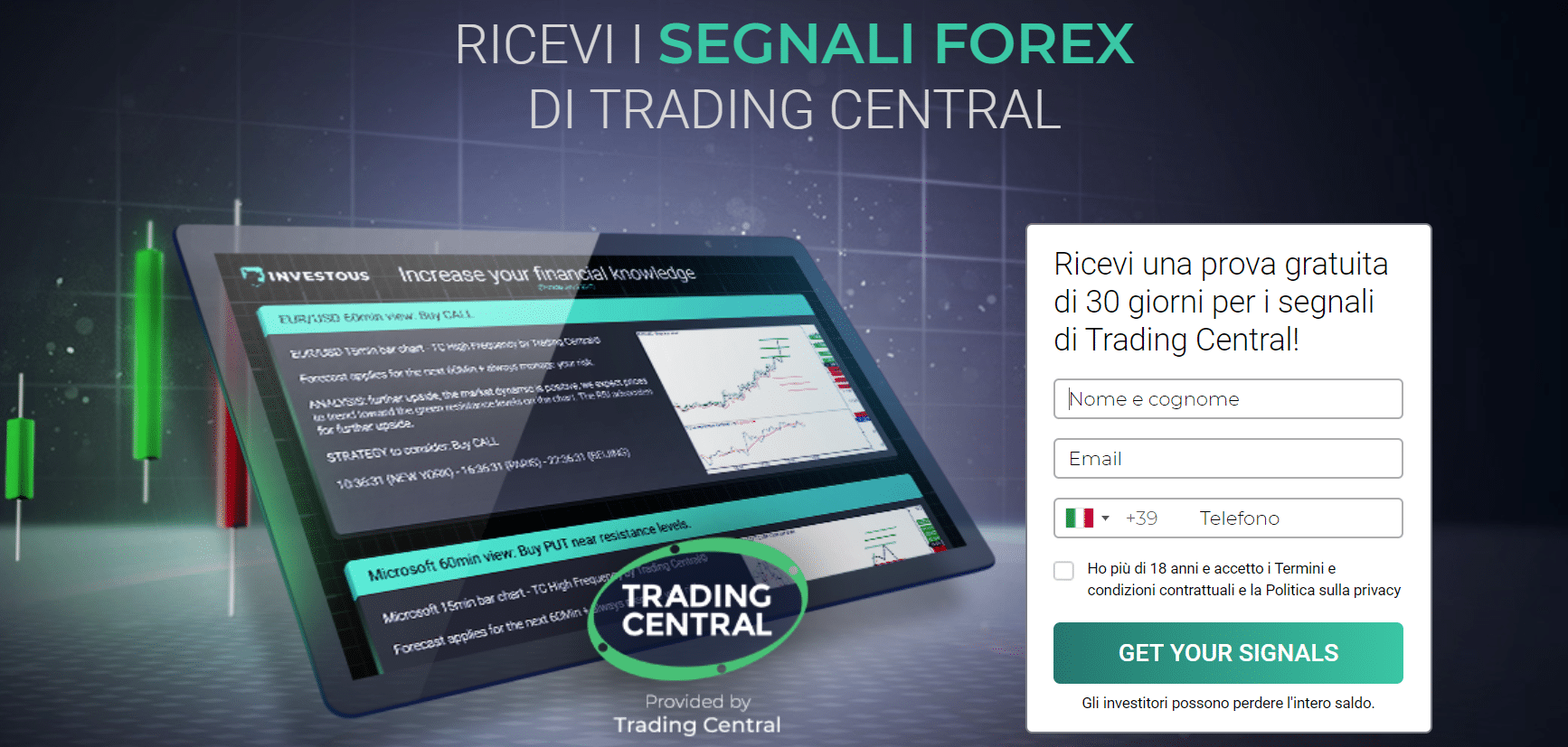 Investous - segnali di trading gratis
