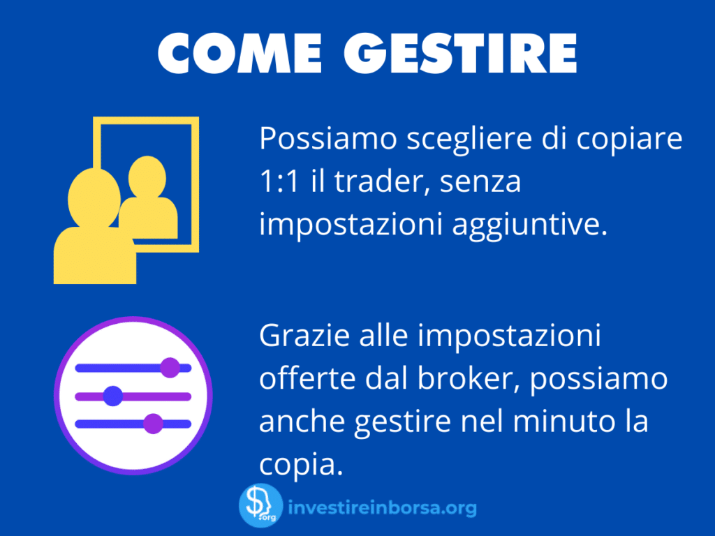 Come gestire la copia - infografica a cura di investireinborsa.org