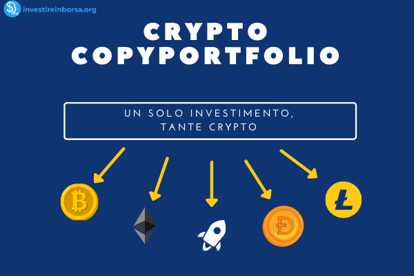 come funziona il crypto copyportfolio di eToro per investire sulle crittomonete diversificando il portafoglio