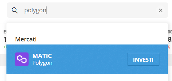 come cercare una criptovaluta specifica all'interno della piattaforma di etoro