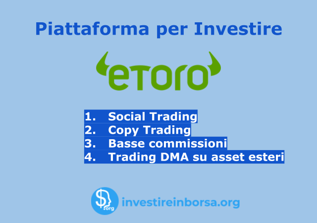 Piattaforma di trading eToro: principali vantaggi