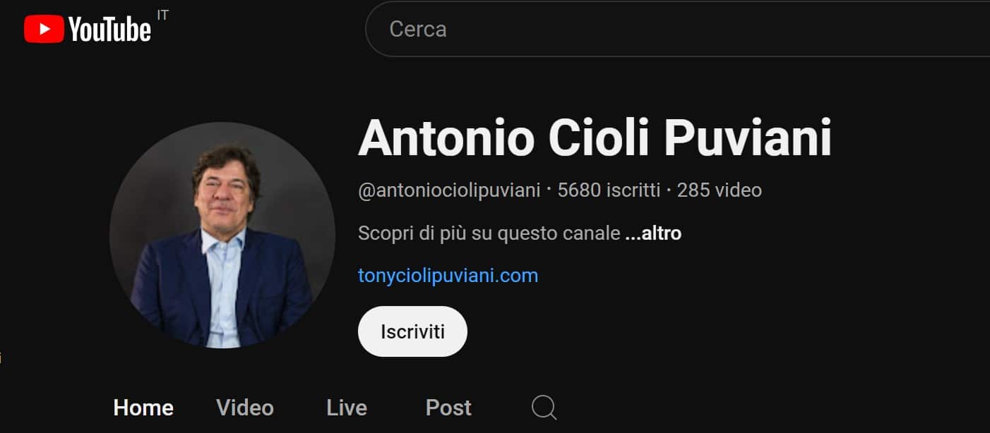 Tony Cioli Puviani - YouTube