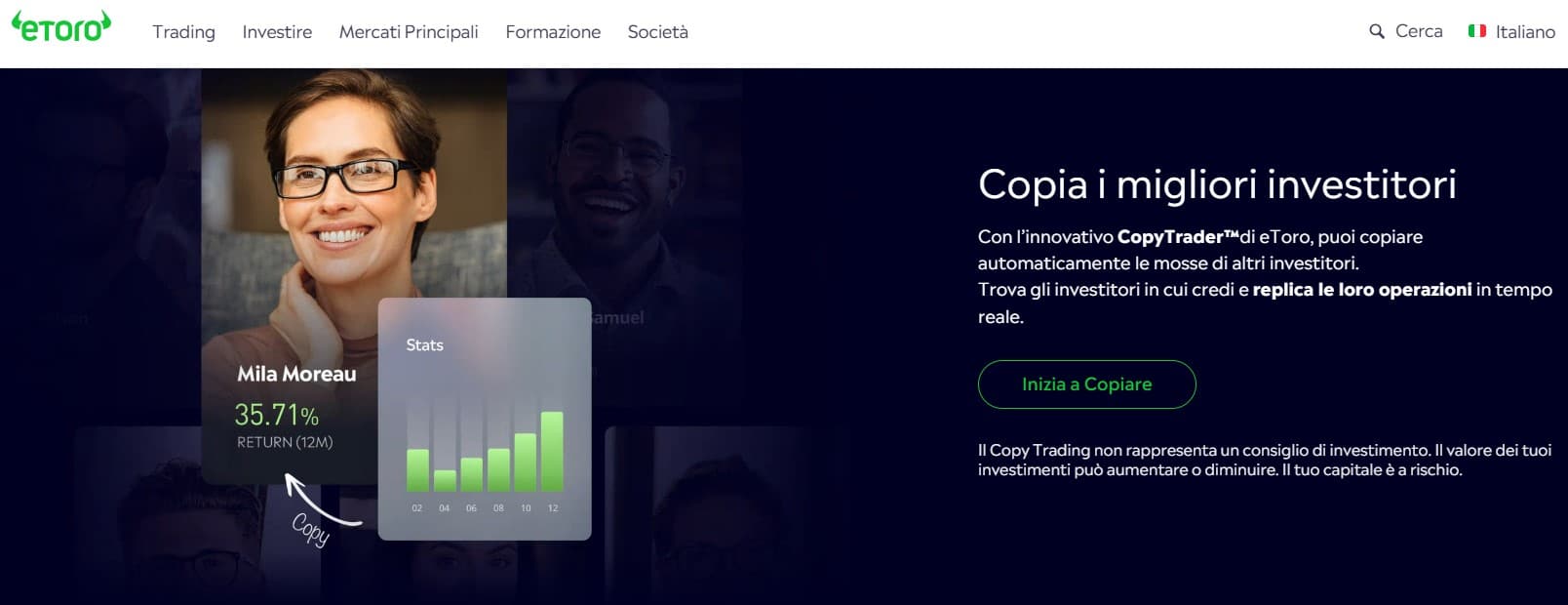 Migliori trader italiani eToro