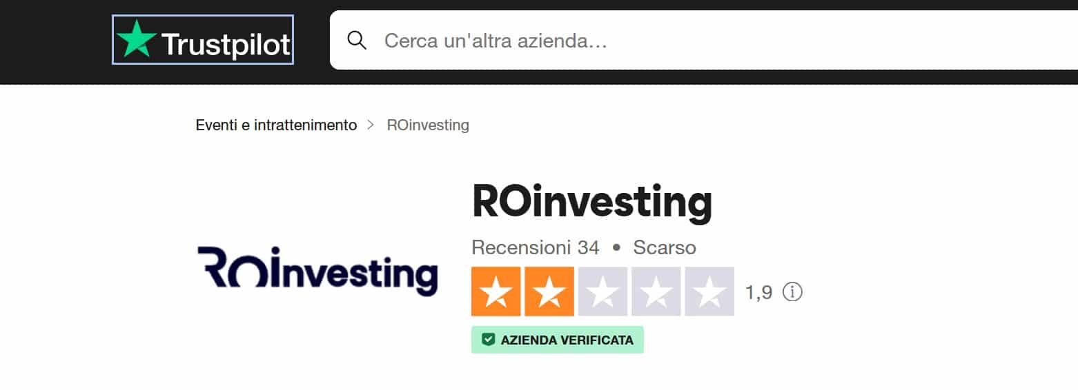 Roinvesting TrustPilot
