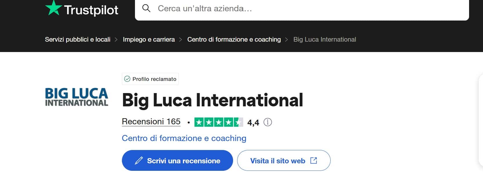 Big Luca - recensioni su TrustPilot