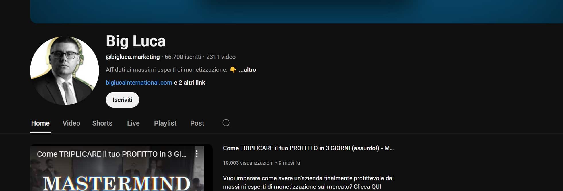 Big Luca YouTube