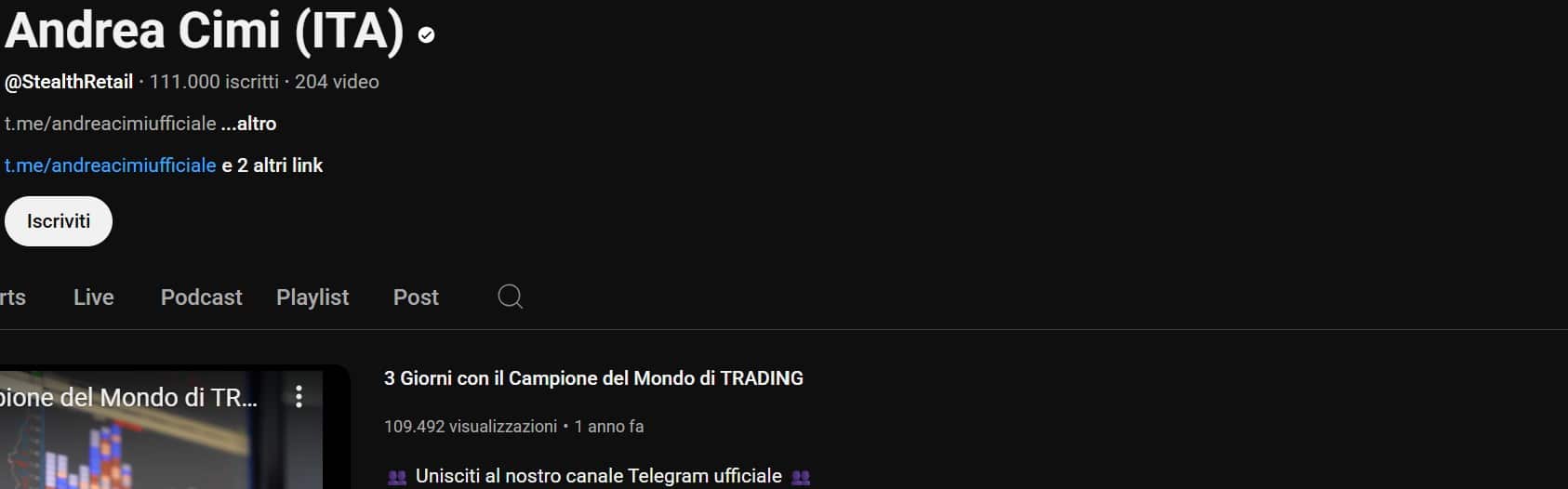 Andrea Cimi - YouTube
